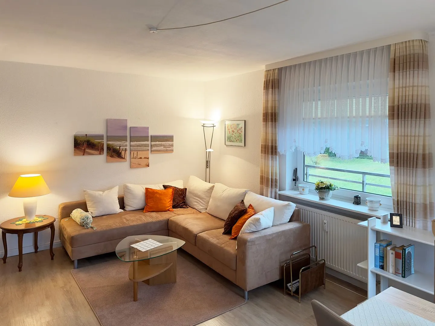 Haus Seeadler Ferienwohnung Meeresbrise Wittdün auf Amrum - Wohnzimmer der Ferienwohnung Meeresbrise in Wittdün auf Amrum