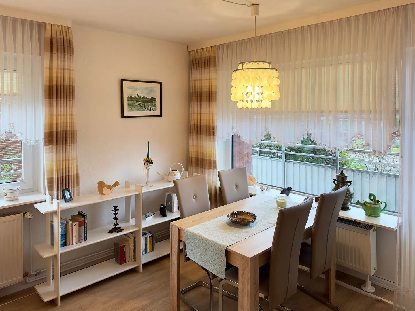 Haus Seeadler Ferienwohnung Meeresbrise Wittdün auf Amrum - Essbereich der Ferienwohnung Meeresbrise in Wittdün auf Amrum