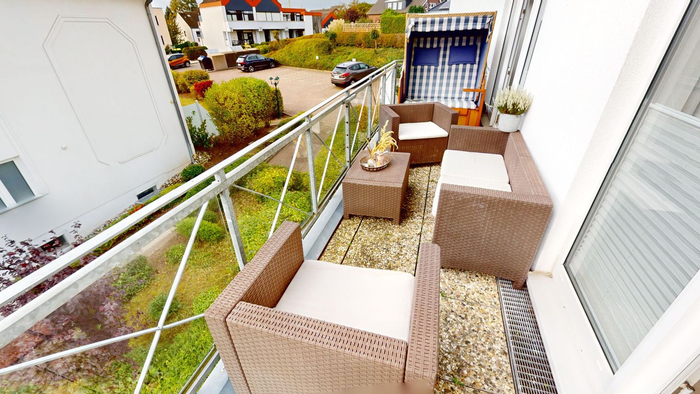 Ferienapartment mit Balkon in ruhiger Lage an der Ostsee