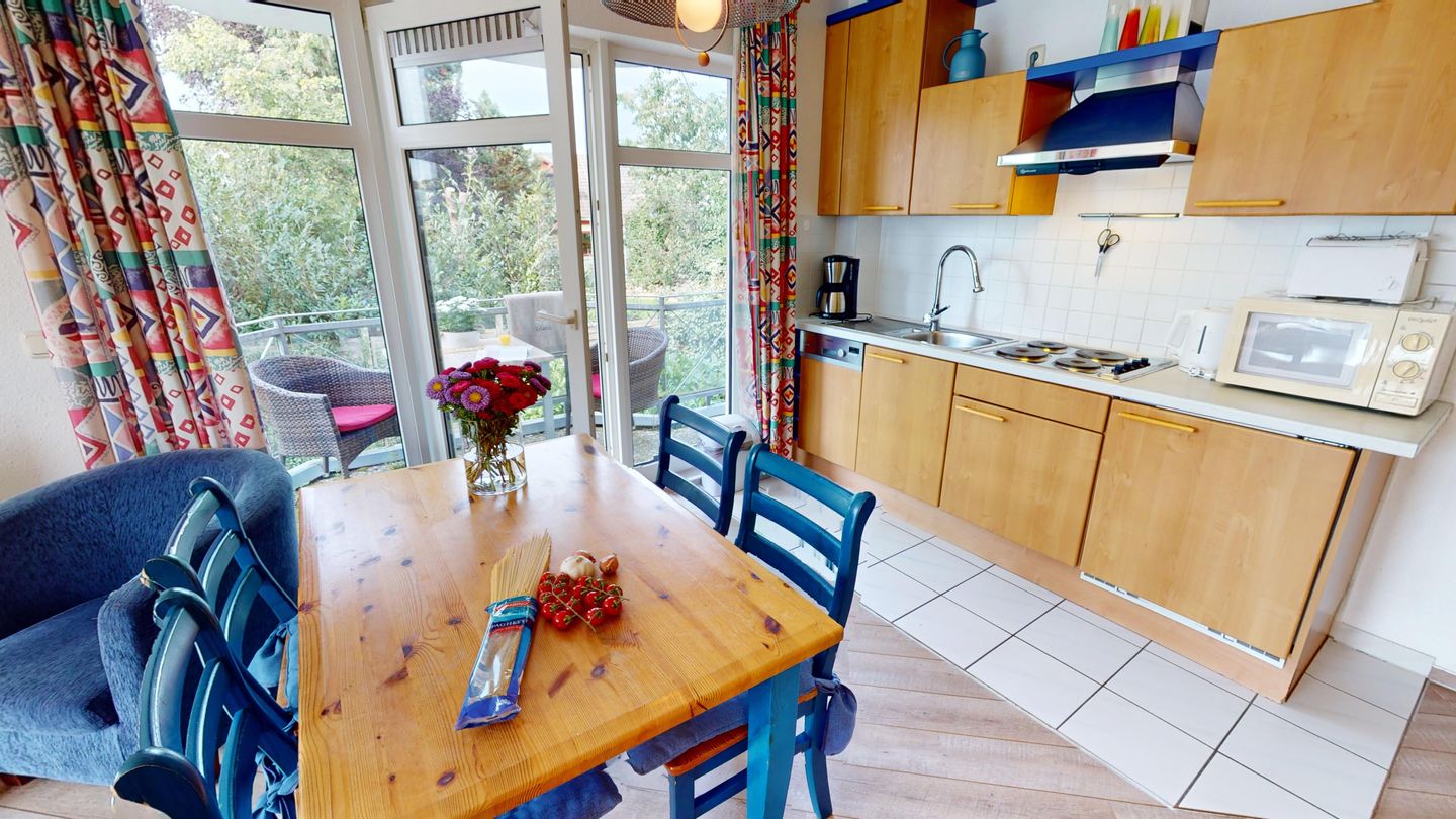 Ferienwohnung mit Balkon in ruhiger Lage für bis zu 4 Personen