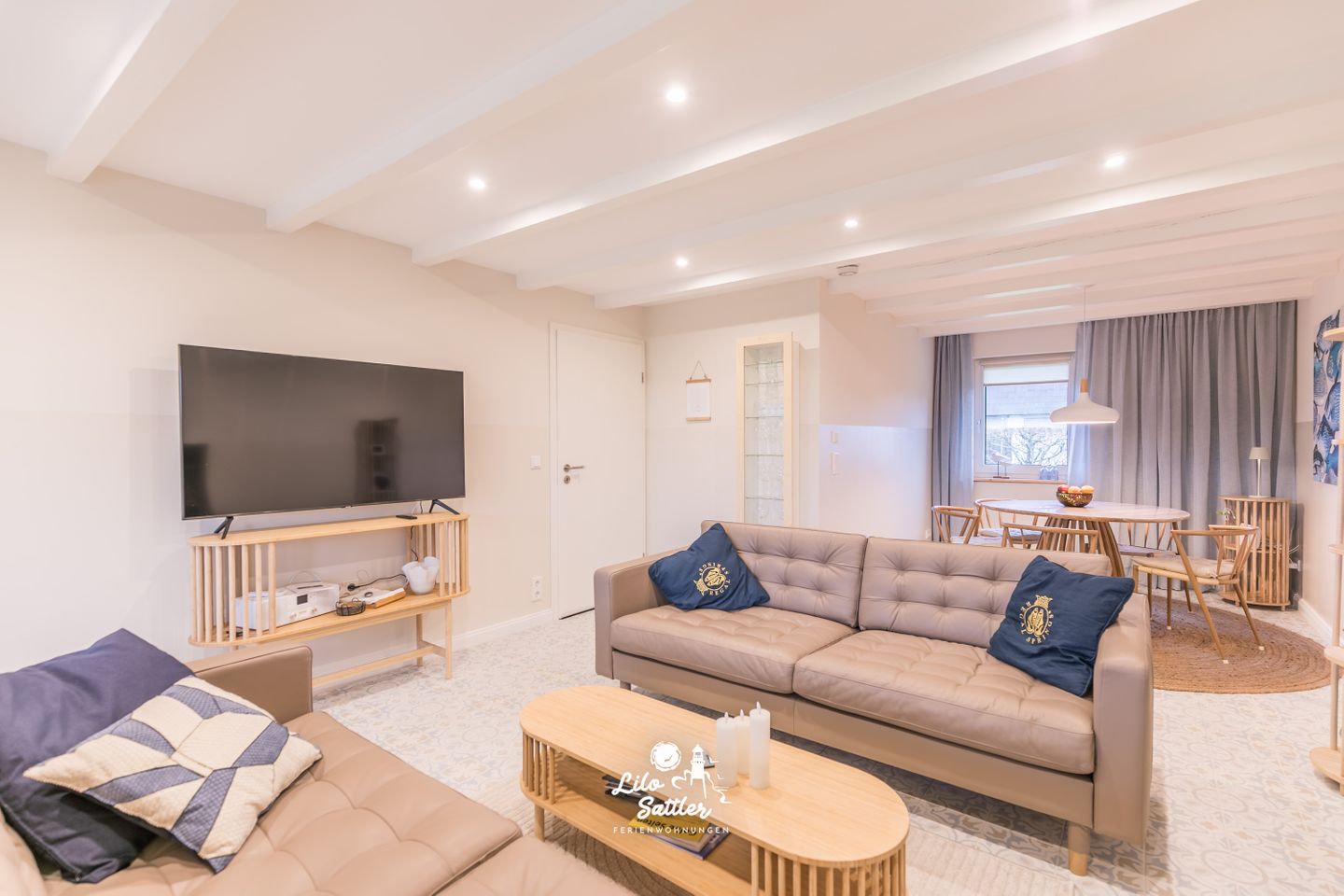 Ferienhaus Werven 50 Wohnzimmer