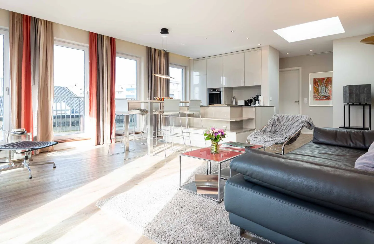 High End Penthouse Westerland - Wohnzimmer