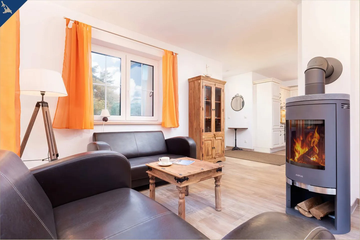 Ferienhaus Cottage Zirchow Fischerdorf - Wohnzimmer