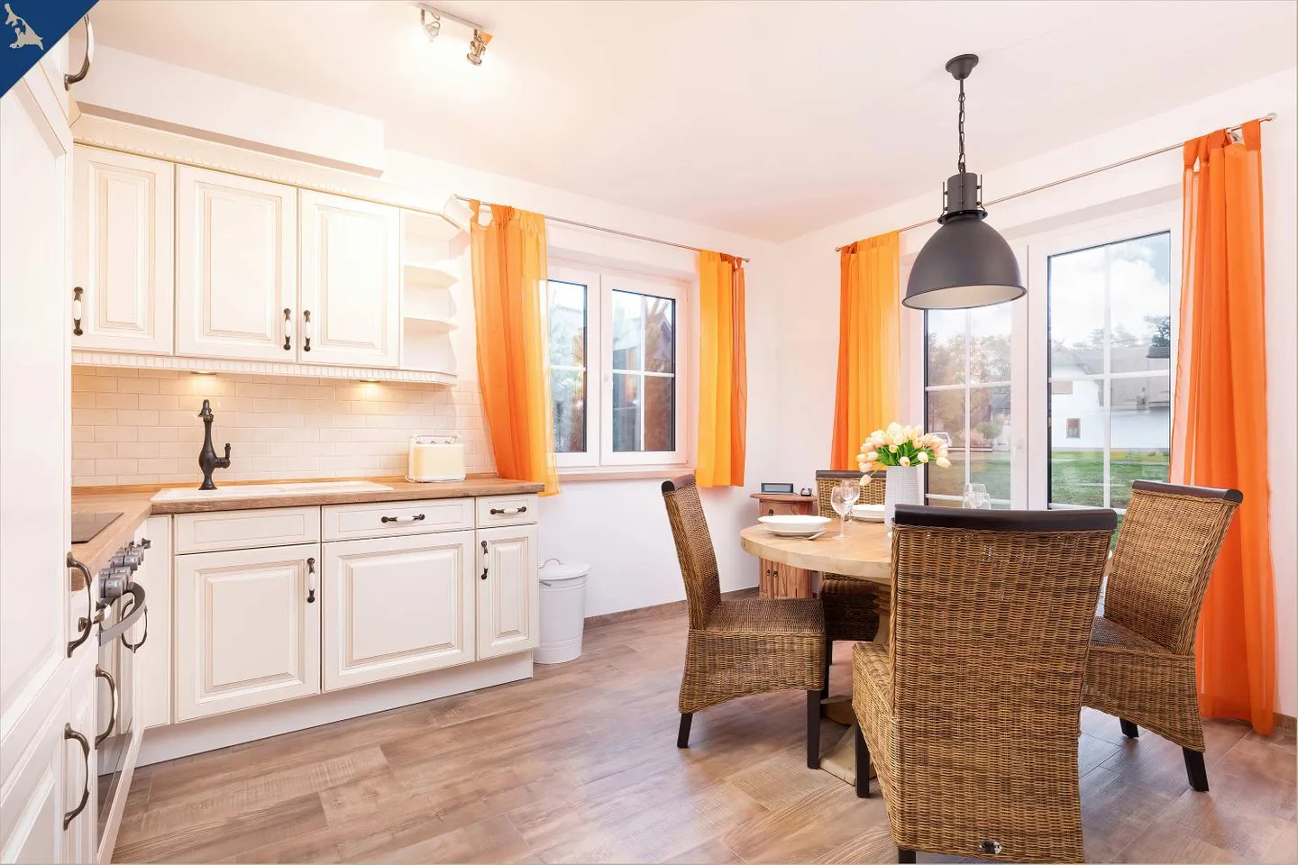 Ferienhaus Cottage Zirchow Fischerdorf - Küche / Küchenzeile