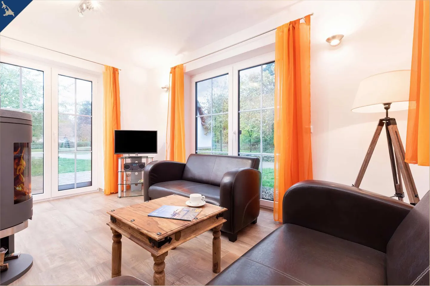 Ferienhaus Cottage Zirchow Fischerdorf - Wohnzimmer