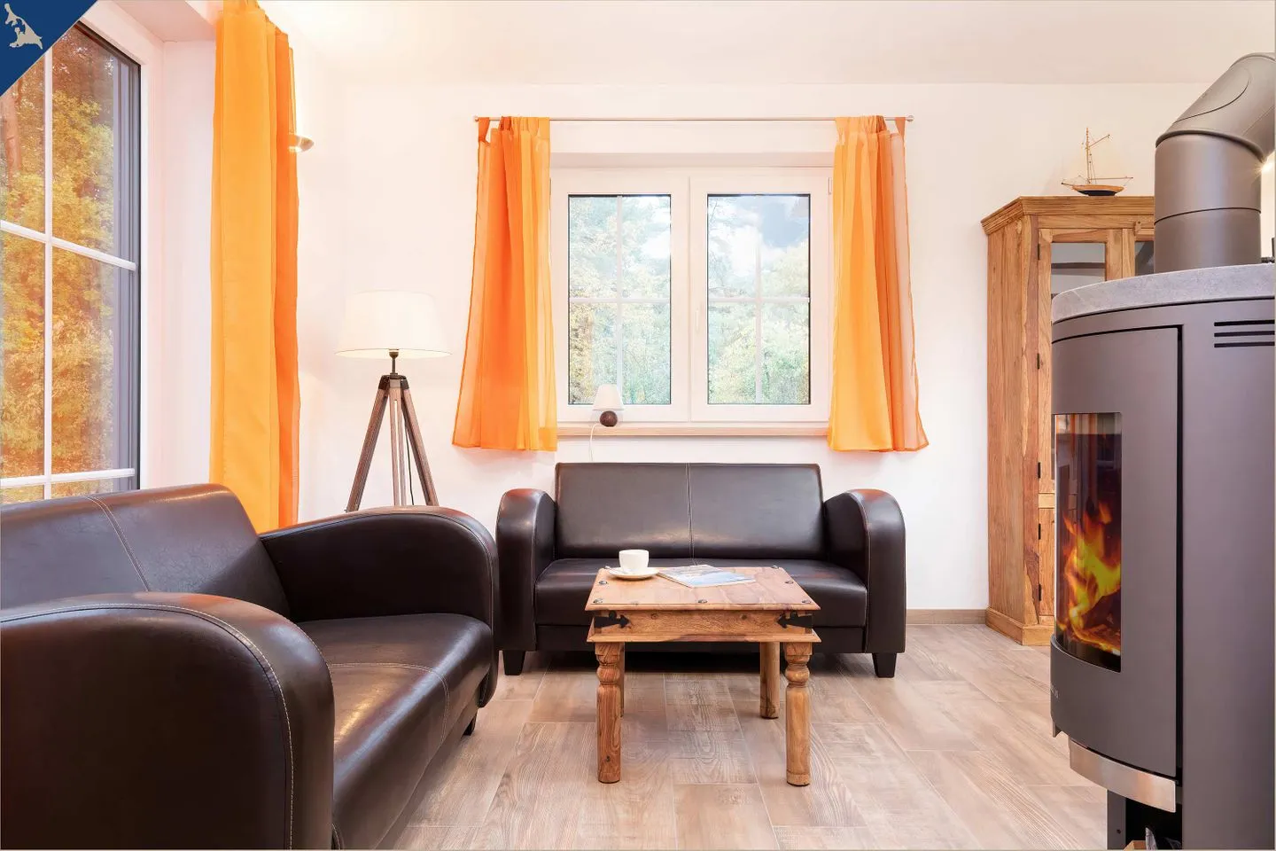 Ferienhaus Cottage Zirchow Fischerdorf - Wohnzimmer