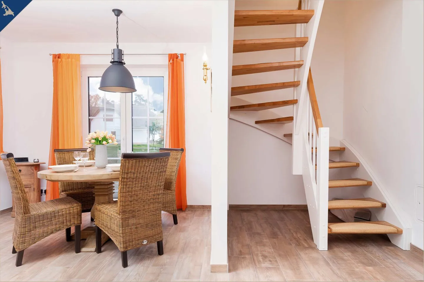 Ferienhaus Cottage Zirchow Fischerdorf - Wohnzimmer