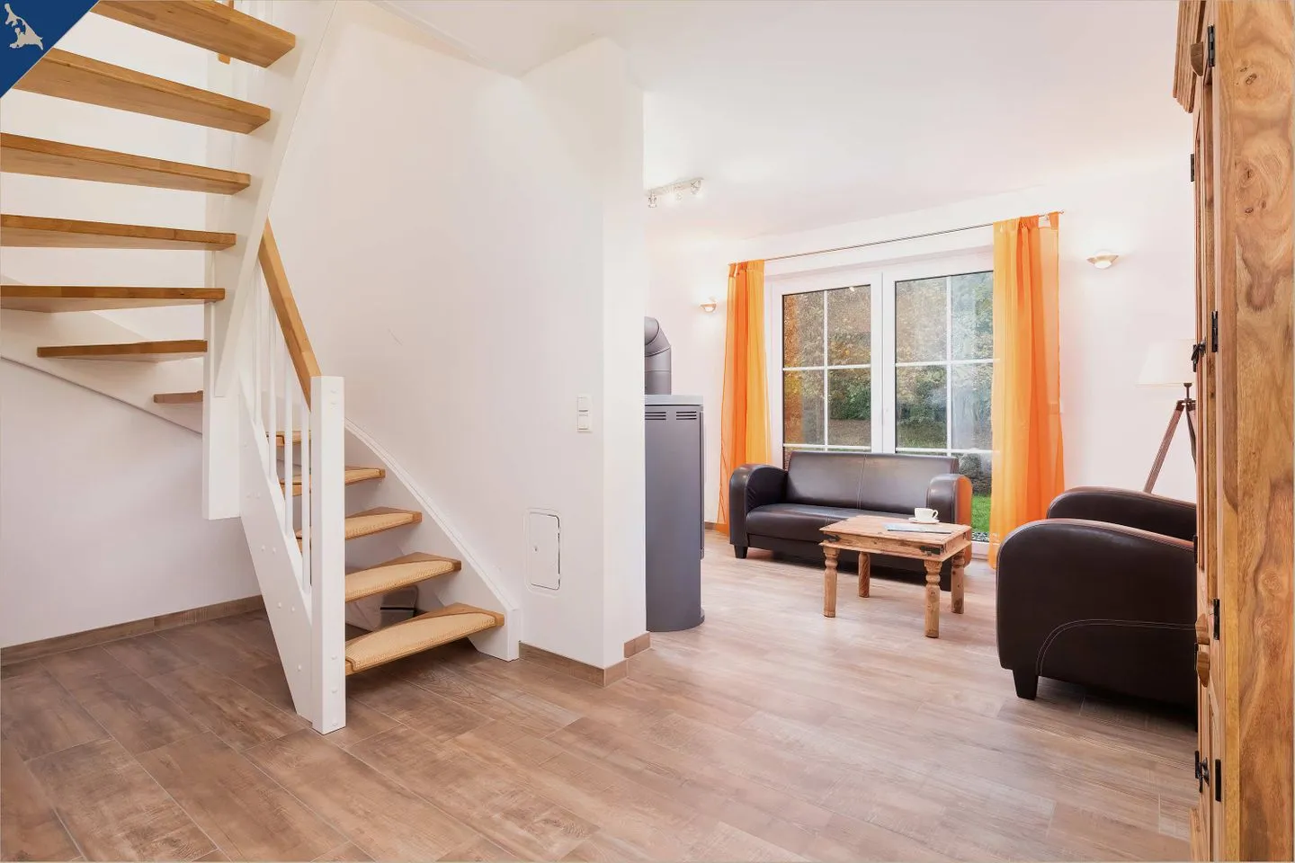 Ferienhaus Cottage Zirchow Fischerdorf - Wohnzimmer