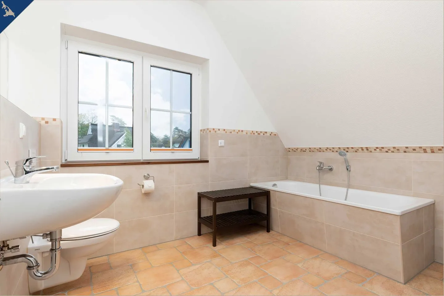 Ferienhaus Cottage Zirchow Fischerdorf - Badezimmer