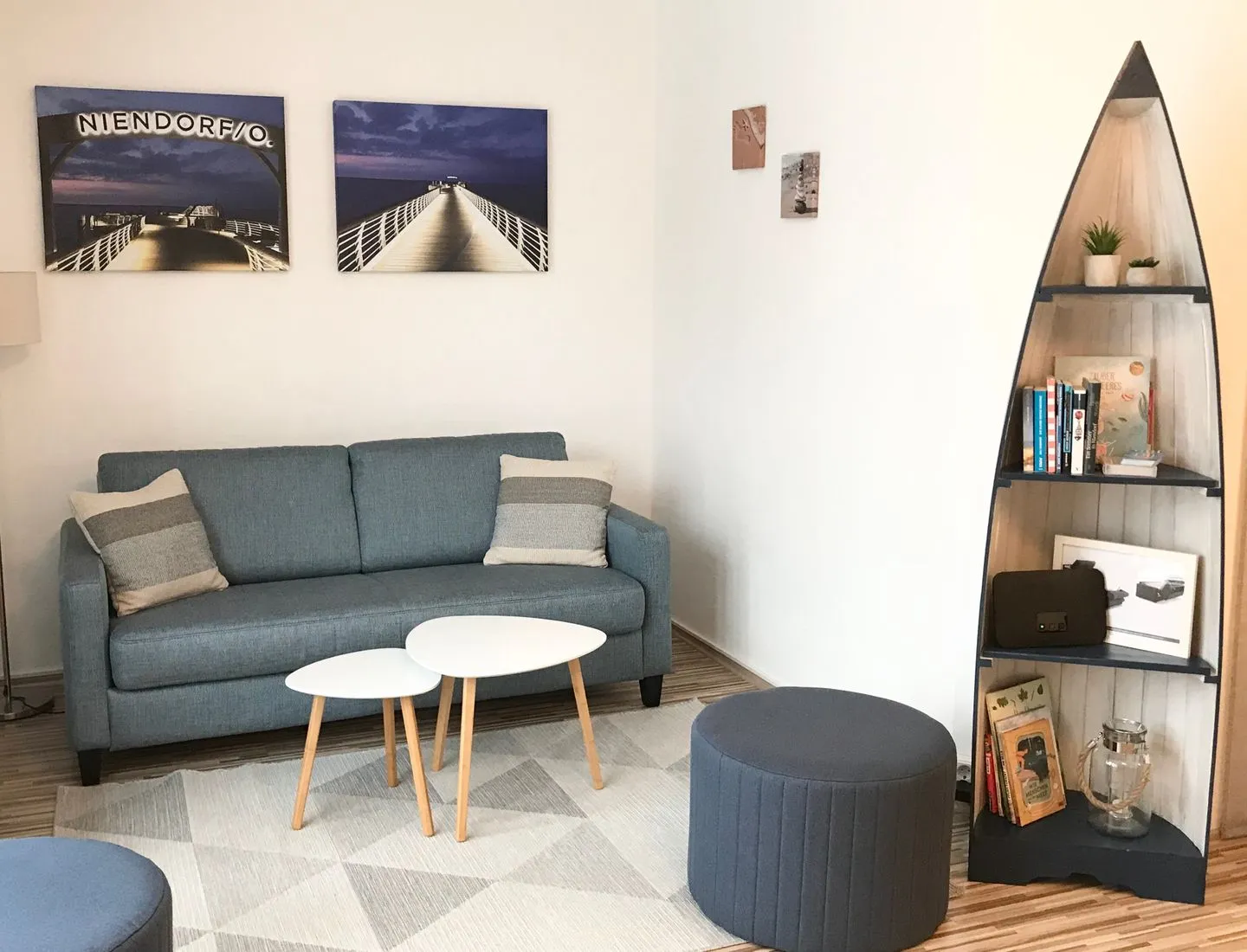 (Ost11a) "Ferienwohnung Strandnah" Niendorf - Wohnzimmer