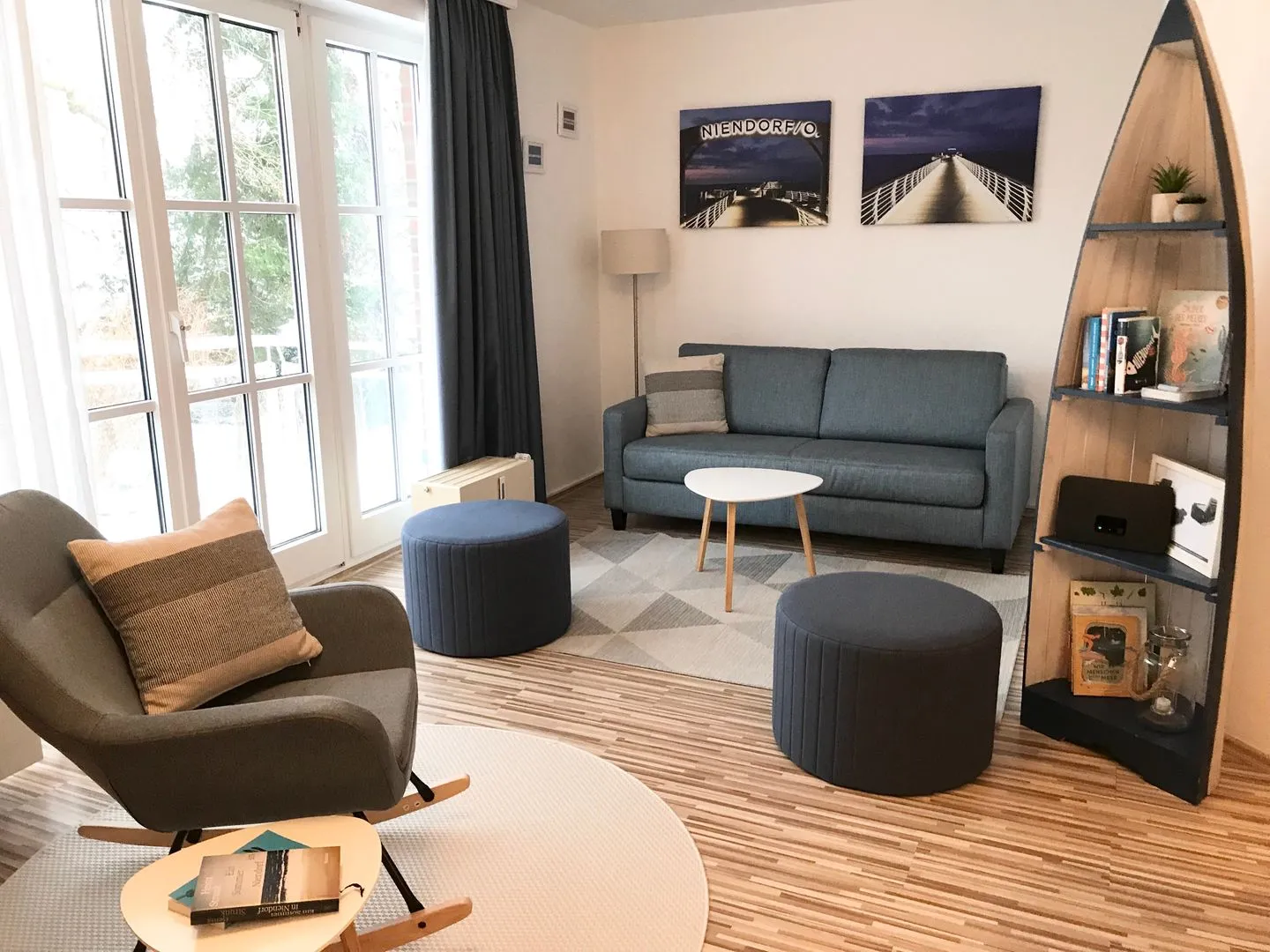 (Ost11a) "Ferienwohnung Strandnah" Niendorf - Wohnzimmer
