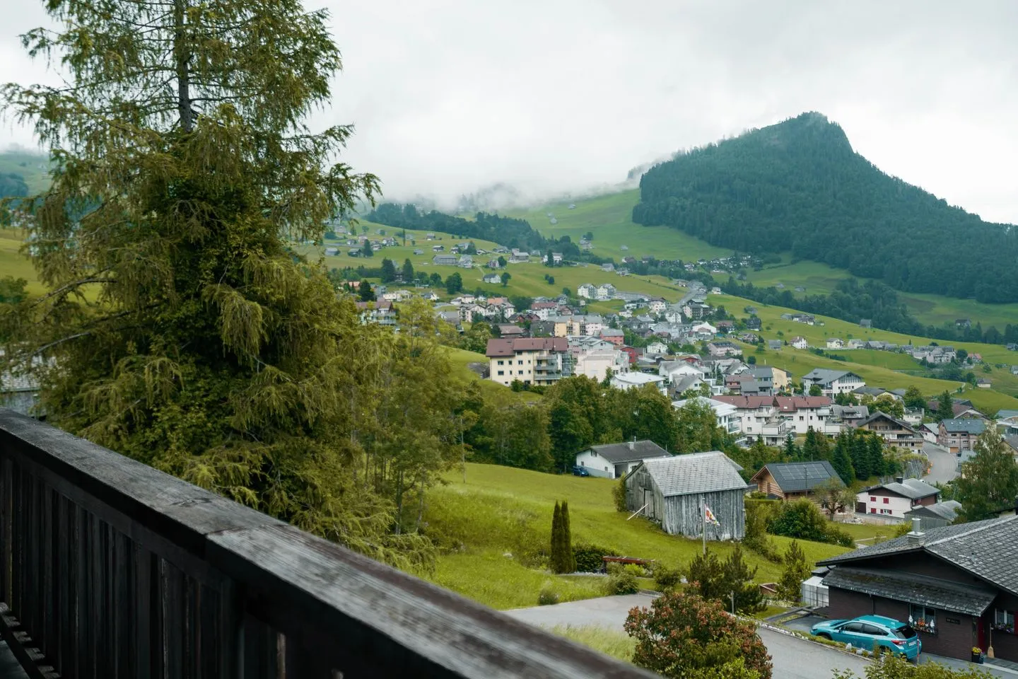 Apartment Sidonie Amden - Aussicht auf Leistchamm