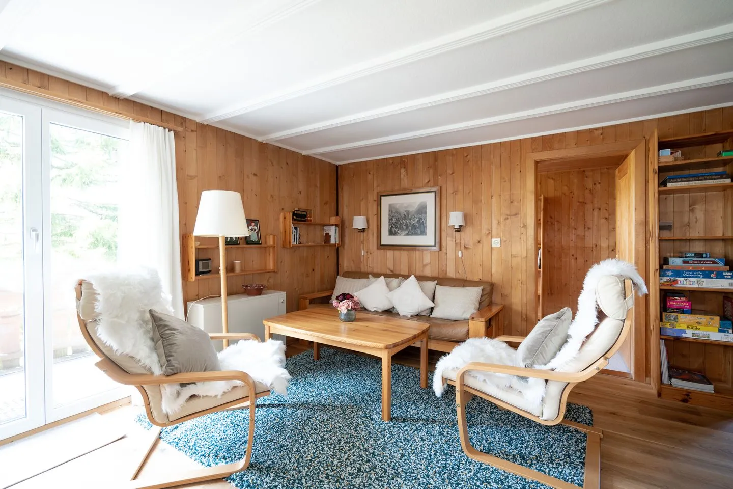 Chalet Sönderli Arvenbüel - Gemütliches Wohnzimmer