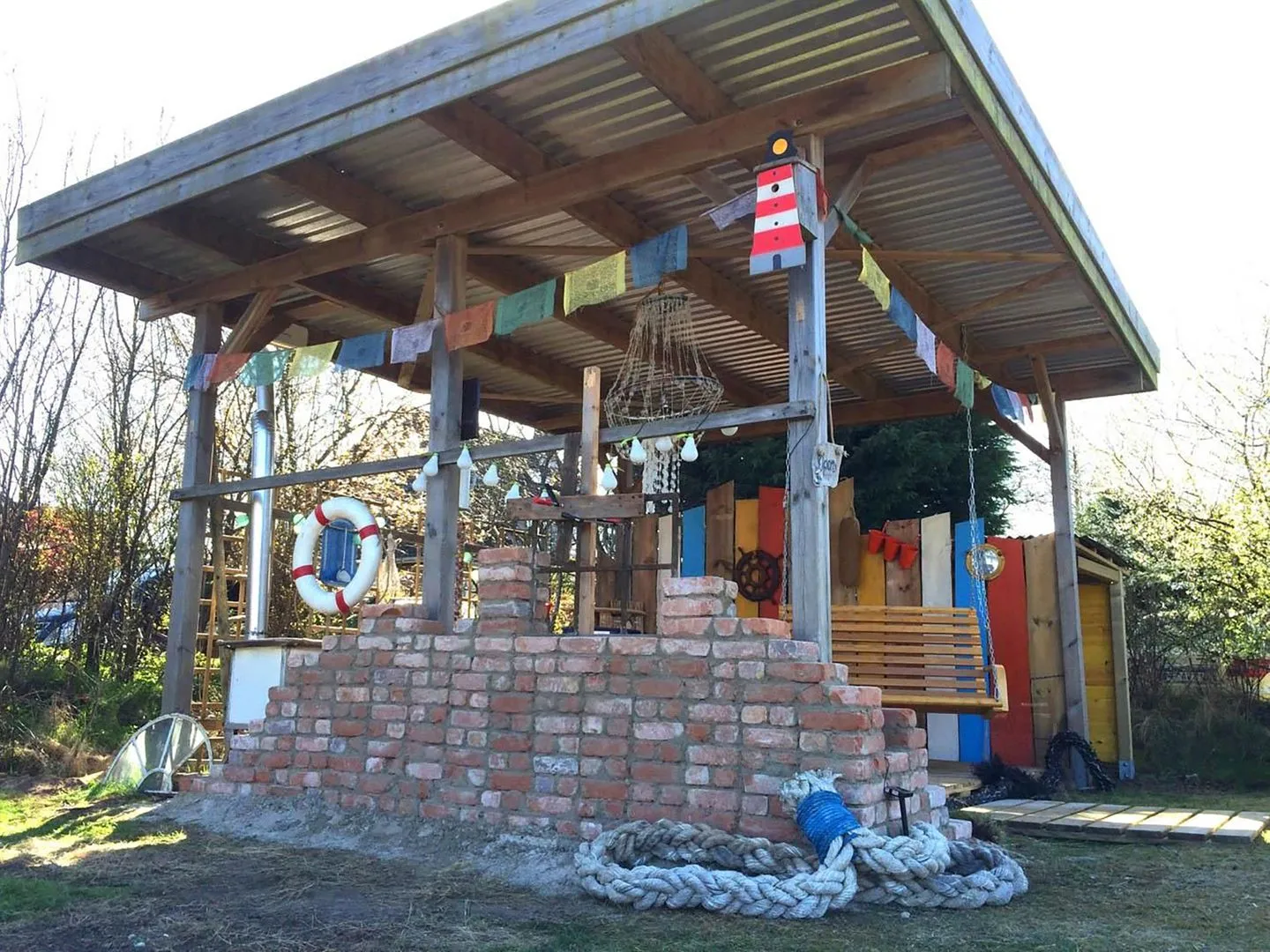 Hüs Sanskiin Ferienwohnung *Hopelfask* Süddorf auf Amrum - Garten