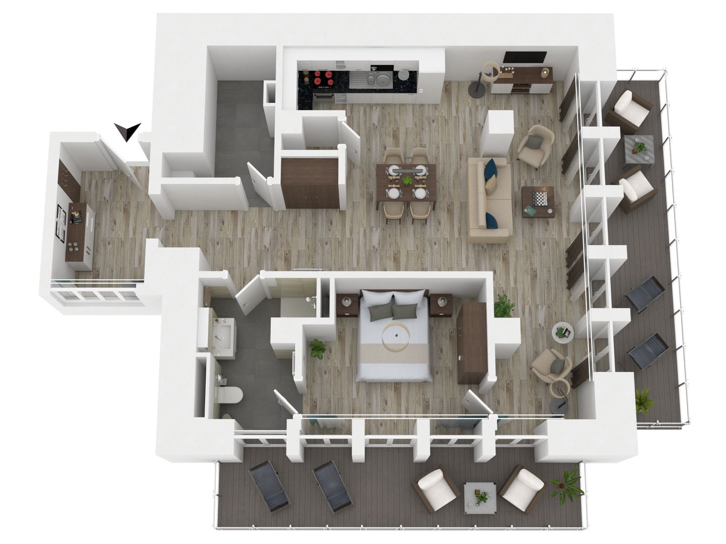 Sonnengott Wustrow - Ferienwohnung Sonnengott in Wustrow Grundriss