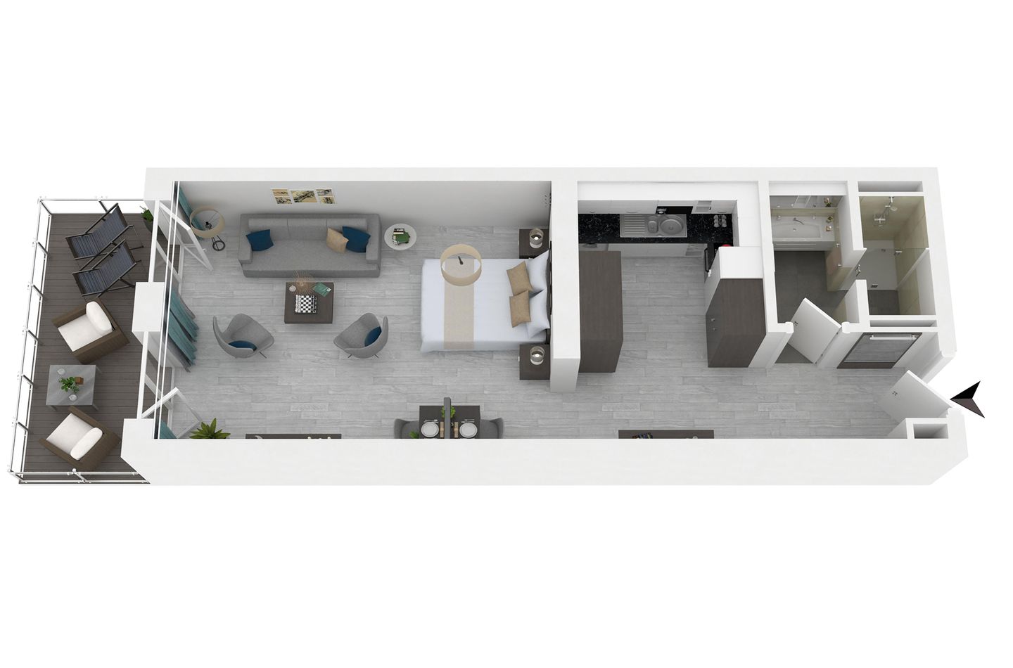 Piratensuite Wustrow - Grundriss