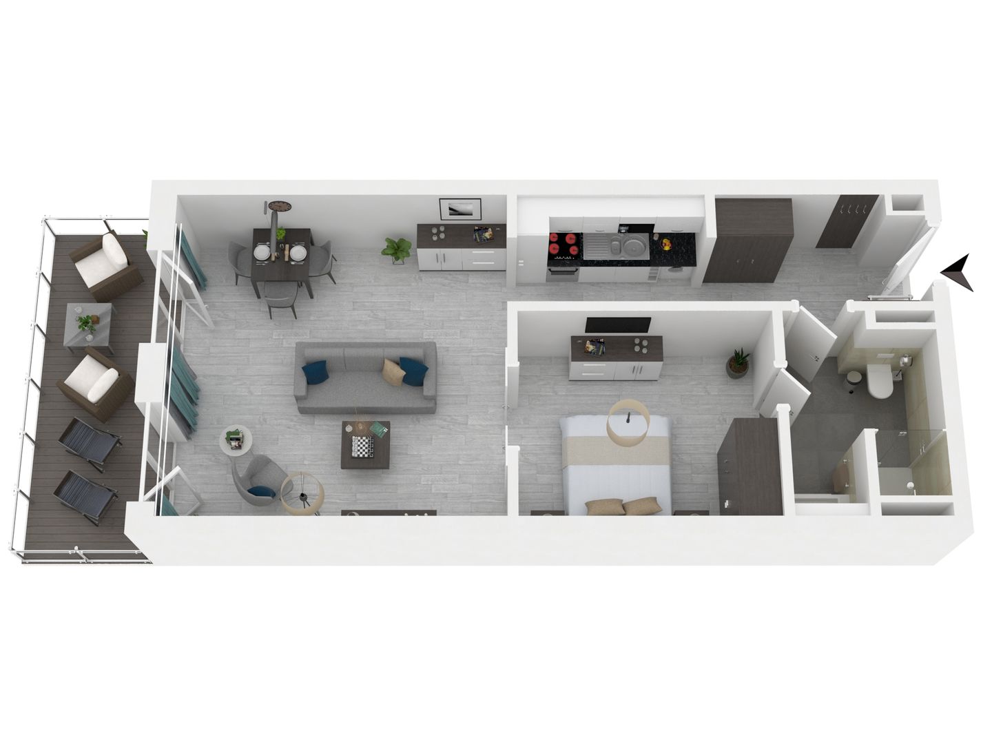 Admiralssuite Wustrow - Grundriss