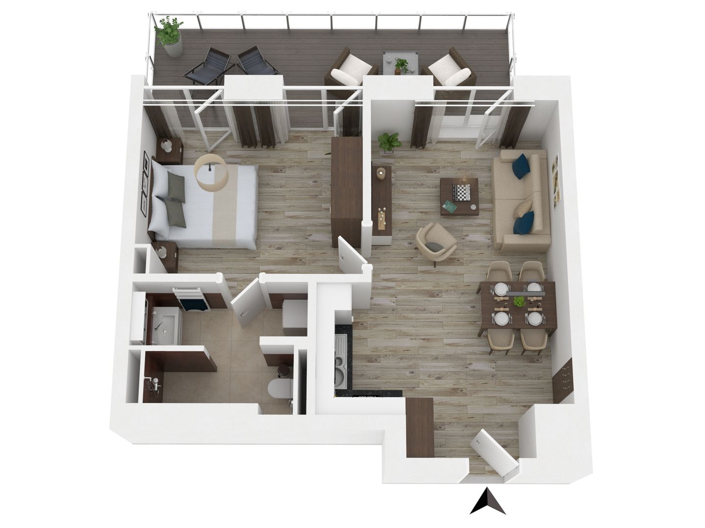  First Garden View Wustrow - Ferienwohnung First Garden View Wustrow – Grundriss