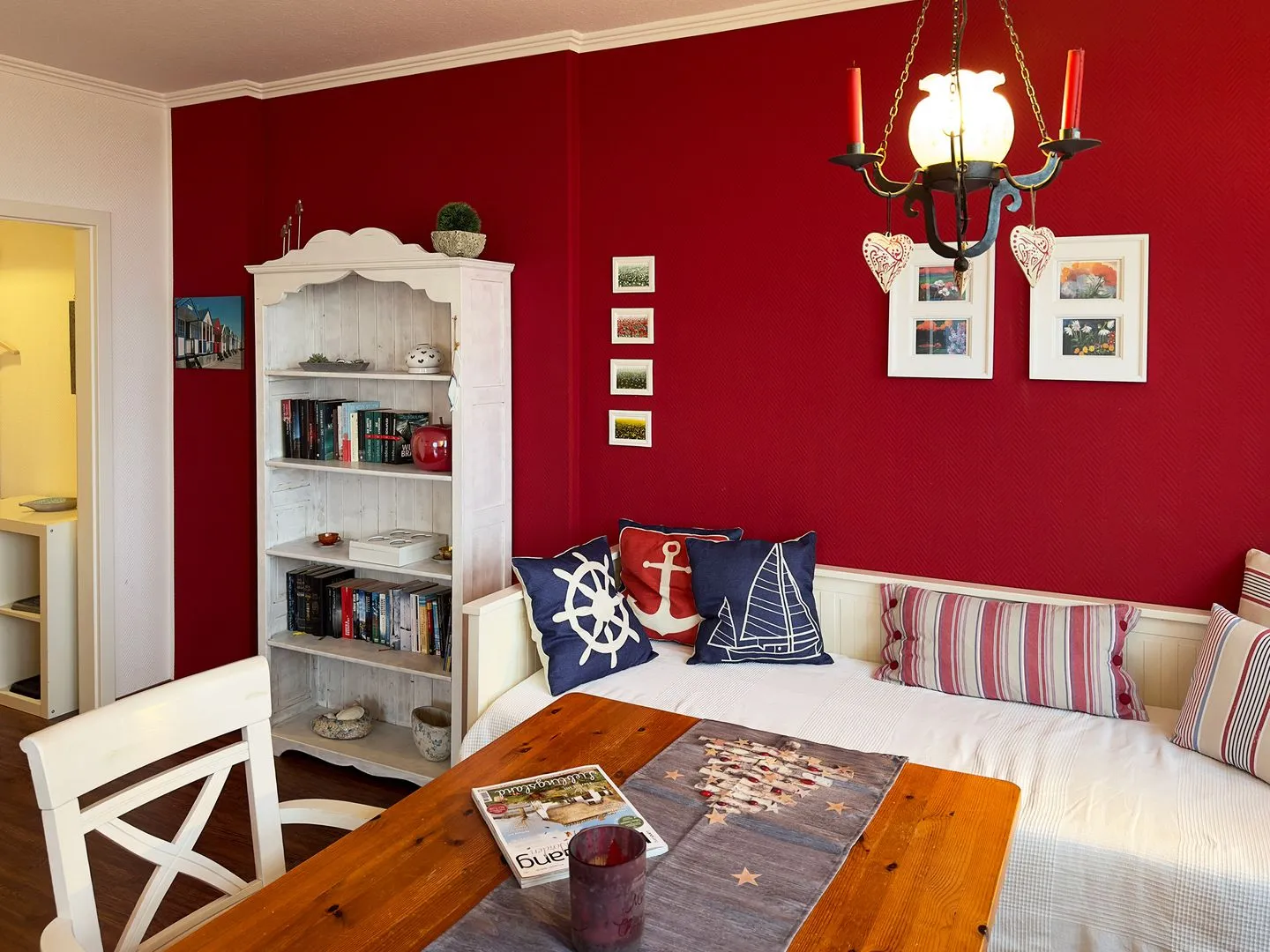 Haus Nordenlicht Ferienwohnung Wattkieker Wittdün auf Amrum - Wohnzimmer der Ferienwohnung Wattkieker in Wittdün auf Amrum