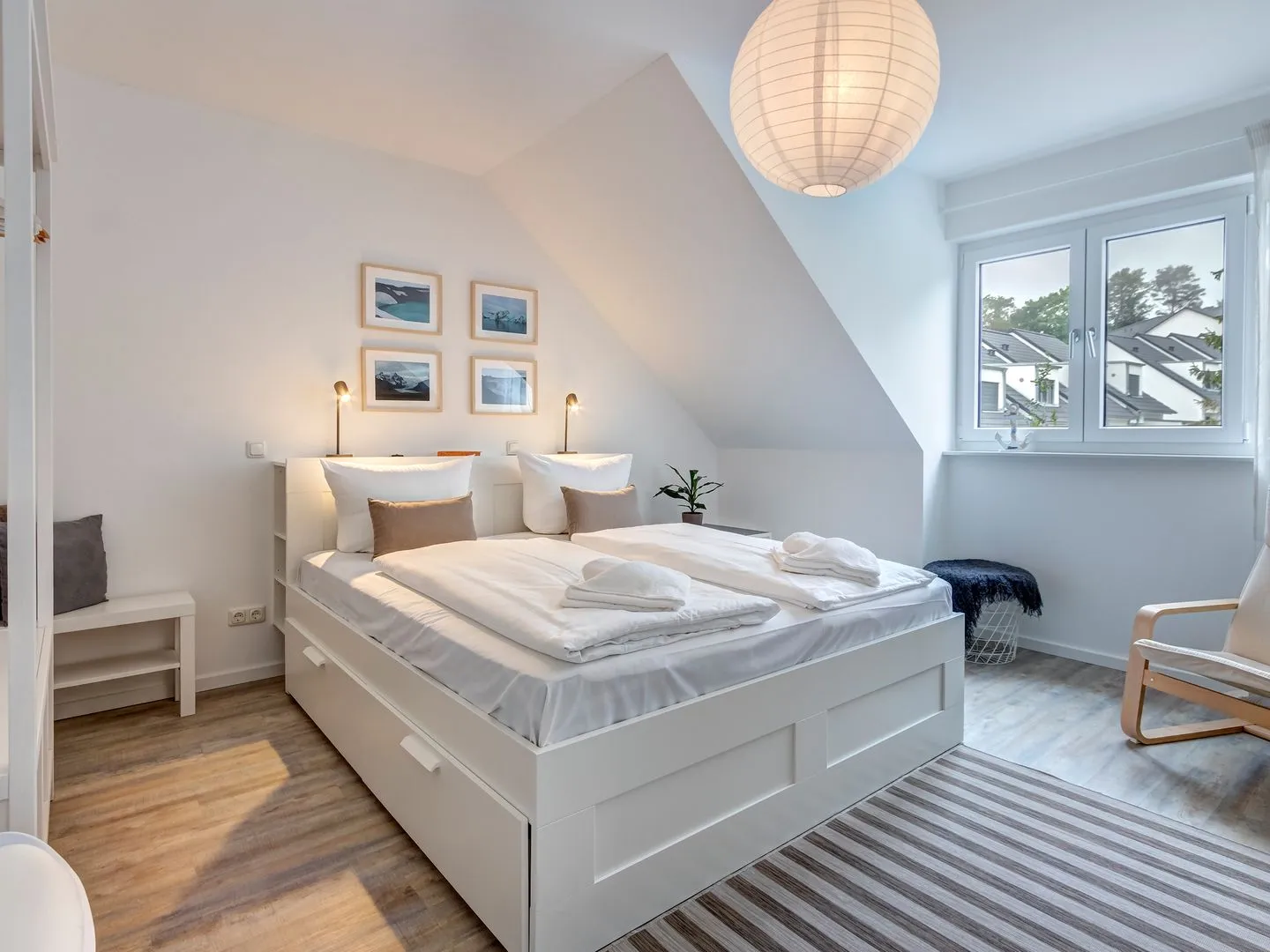 Bernsteinquartier, Ferienhaus 10b Kölpinsee - Schlafzimmer