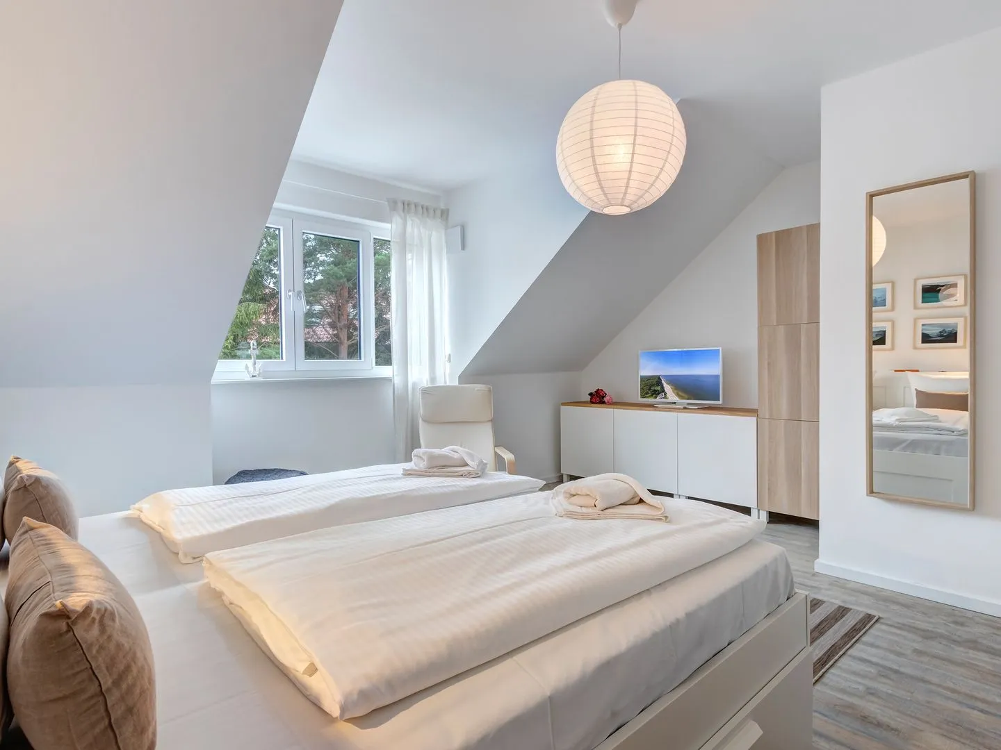 Bernsteinquartier, Ferienhaus 10b Kölpinsee - Schlafzimmer