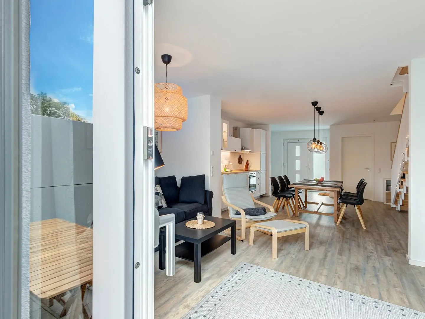 Bernsteinquartier, Ferienhaus 10b Kölpinsee - Wohnzimmer