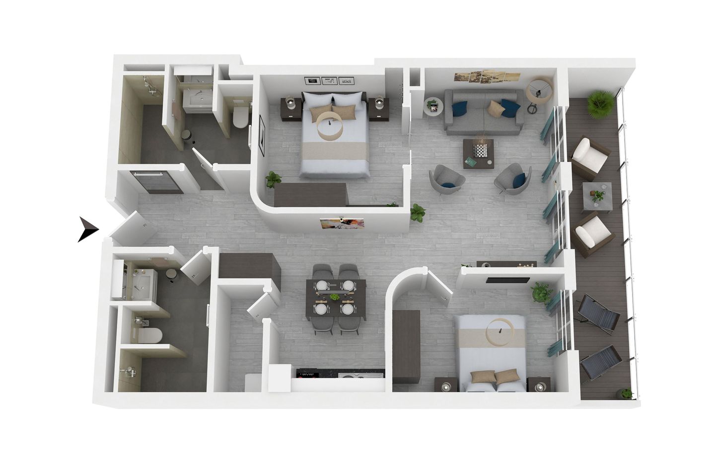  Marco Polo Suite  - Ferienwohnung Marco Polo Ostseebad Wustrow ZweiWasser Alte Seefahrtschule Grundriss