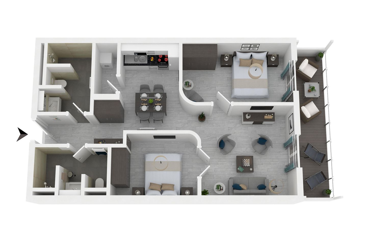 Columbus Suite Wustrow - Ferienwohnung Columbus Suite Ostseebad Wustrow ZweiWasser Alte Seefahrtschule Grundriss