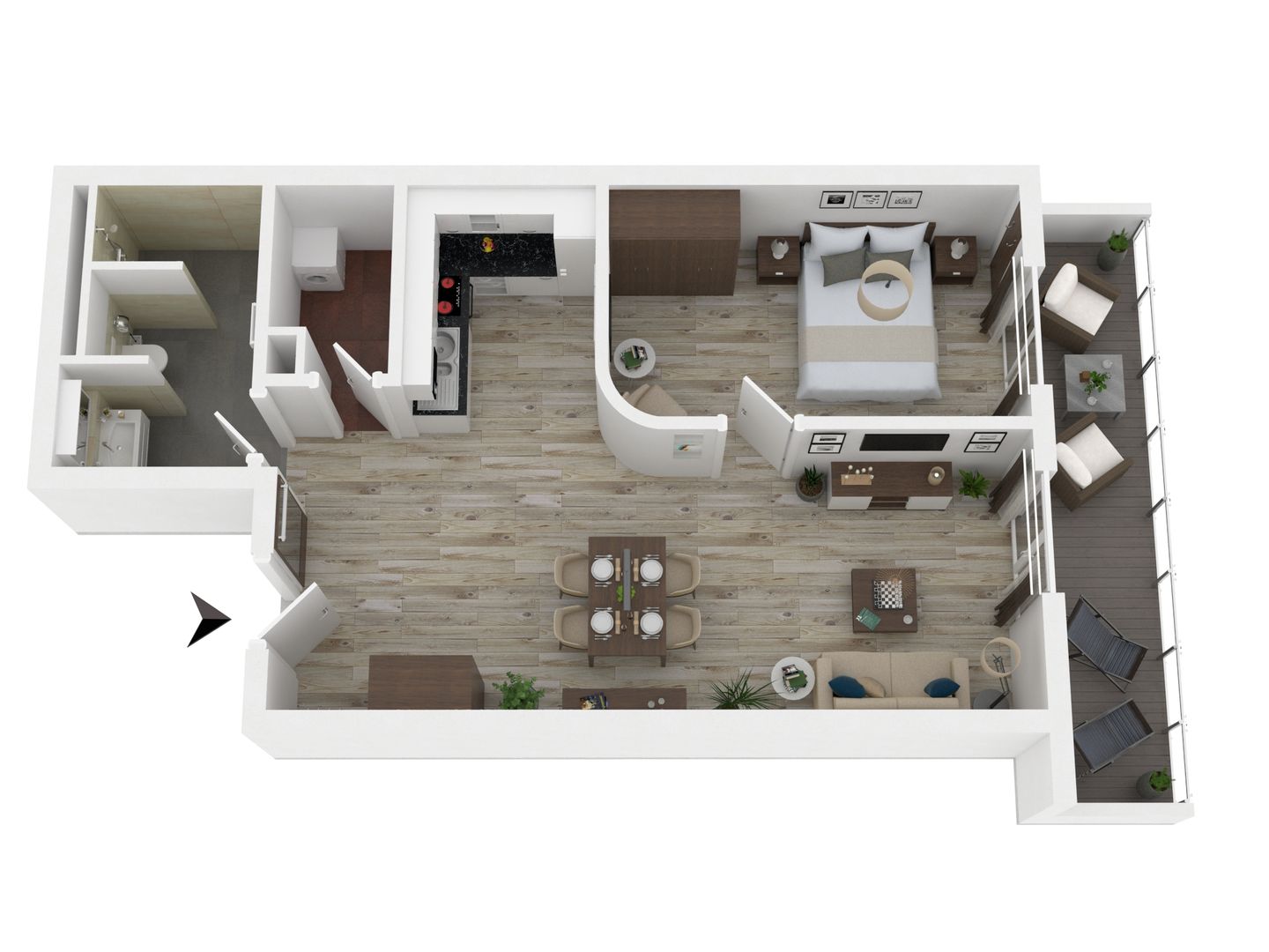  Magelan Suite  - Ferienwohnung Magelan Suite Ostseebad Wustrow ZweiWasser Alte Seefahrtschule Grundriss