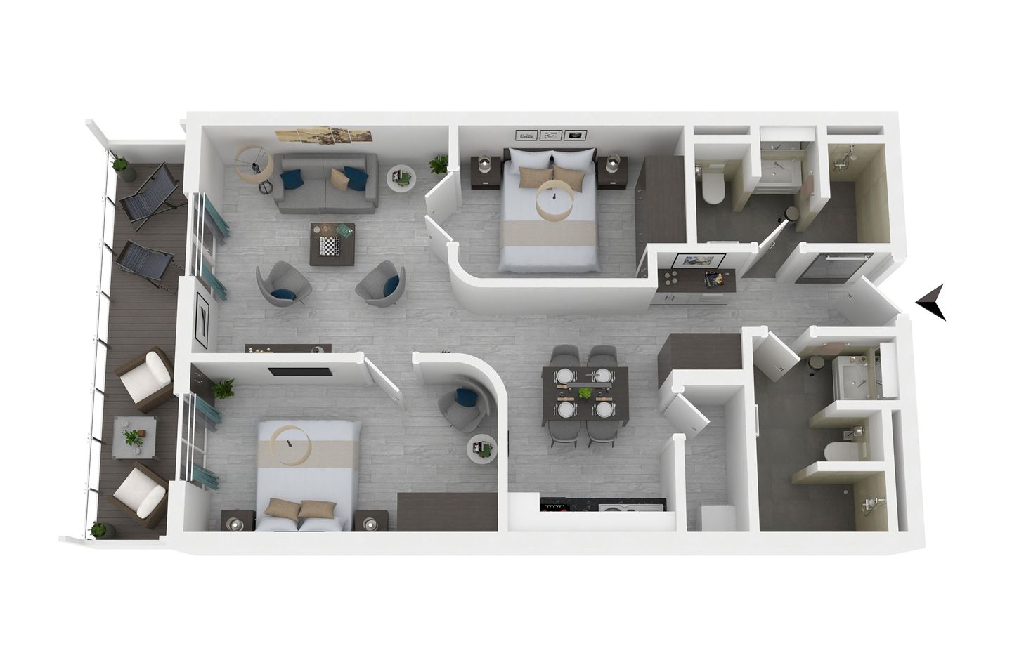  Francis Drake Suite  - Ferienwohnung Francis Drake Suite Ostseebad Wustrow ZweiWasser Alte Seefahrtschule Grundriss