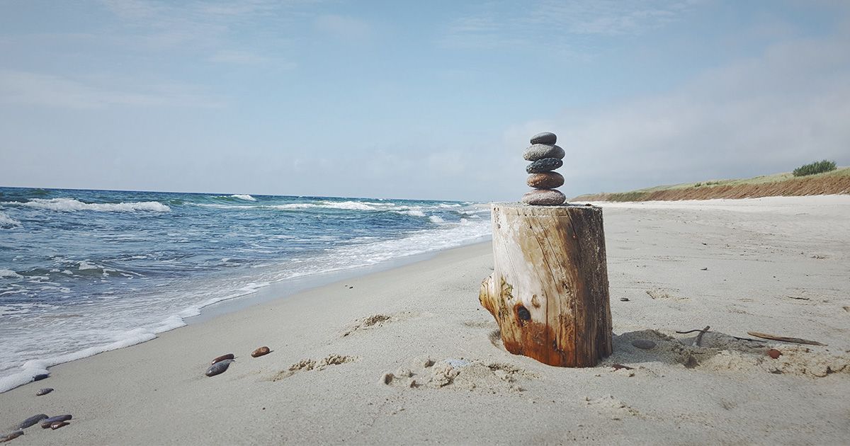 Strand und Meer an der Ostsee