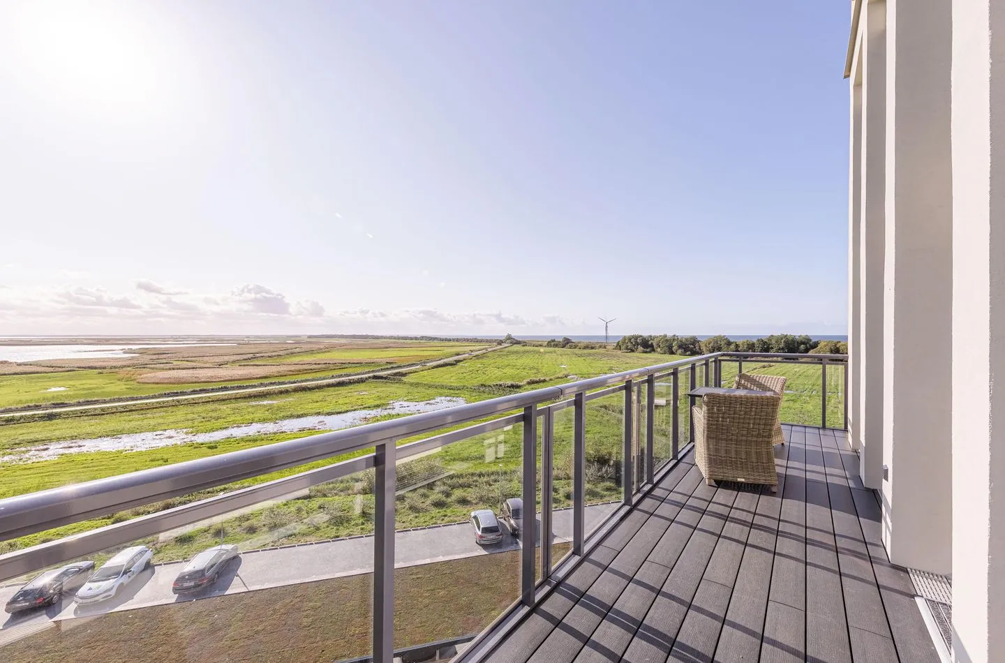  Mehr Meerblick Wustrow - Balkon