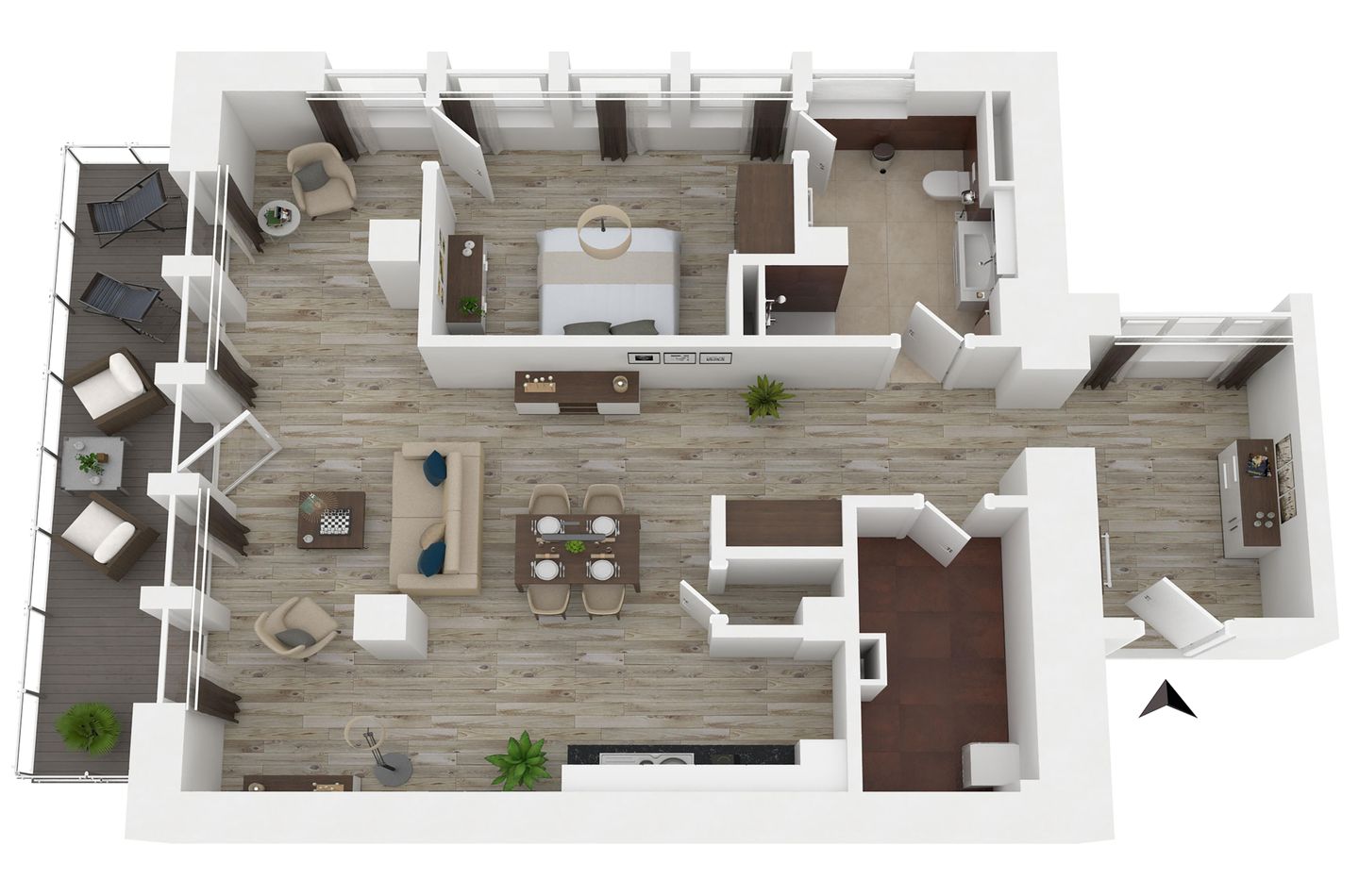 Mehr Meerblick Wustrow - Ferienwohnung Mehr Meerblick Grundriss