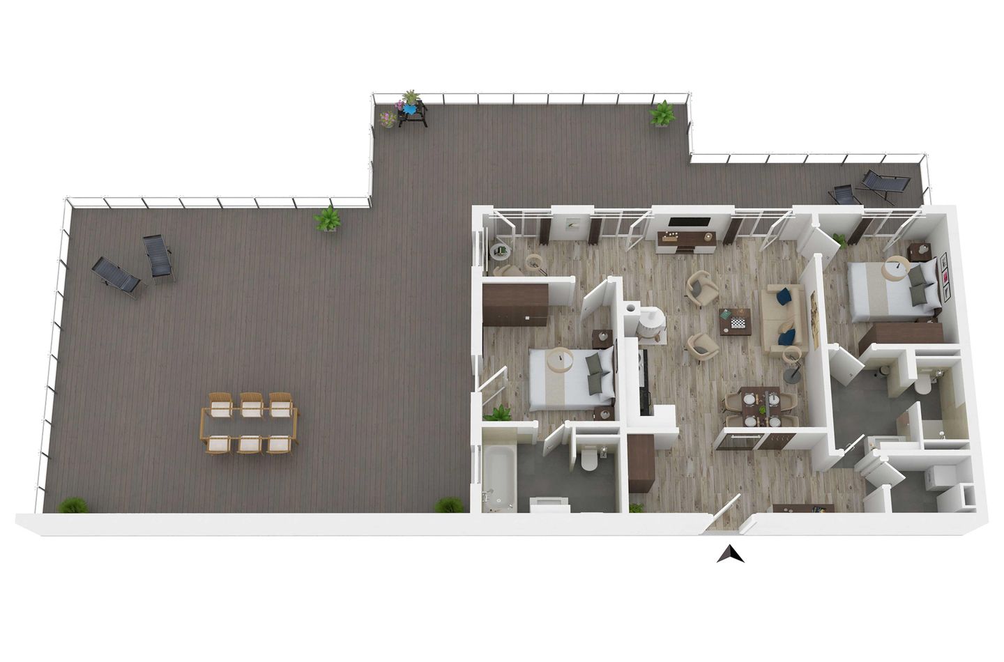 Sommersuite Wustrow - Grundriss