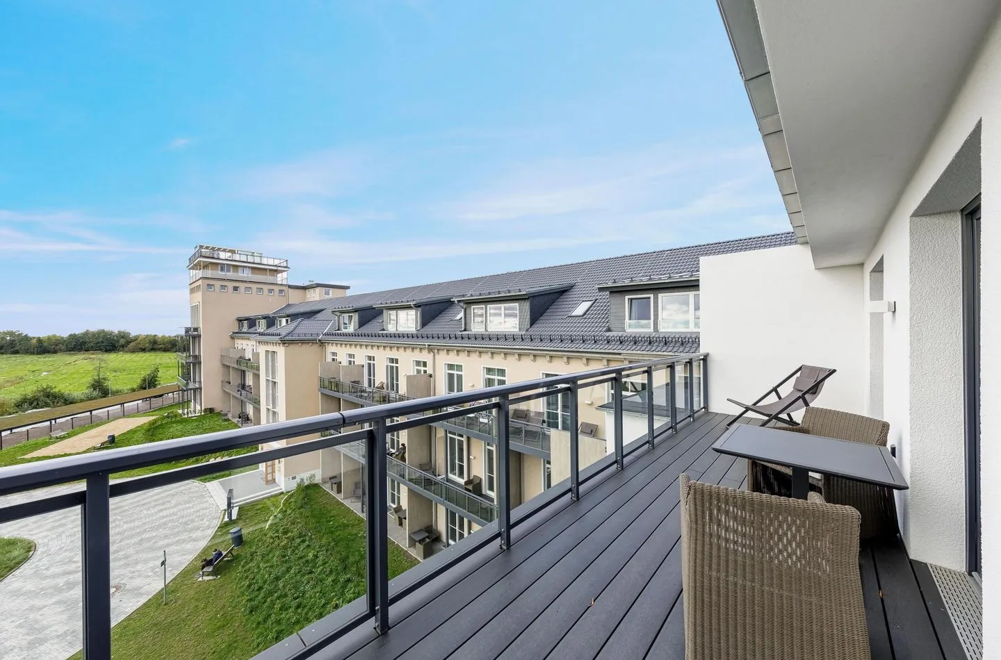 Sommerglück Wustrow - Balkon