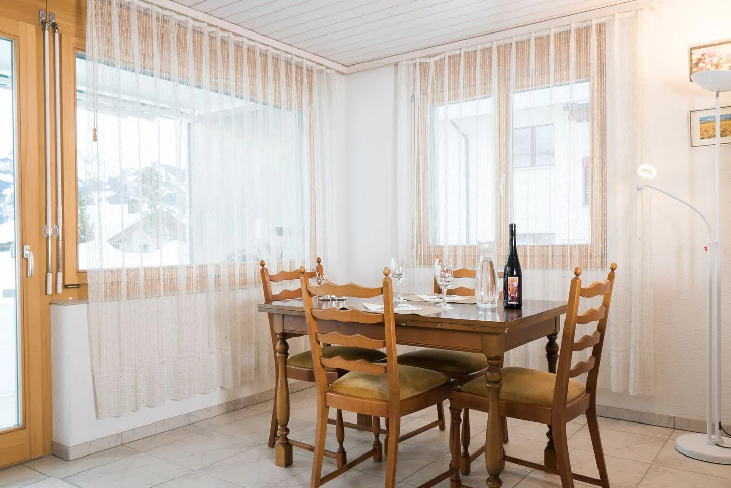 Apartment Grossgaden Amden - Charming dining area