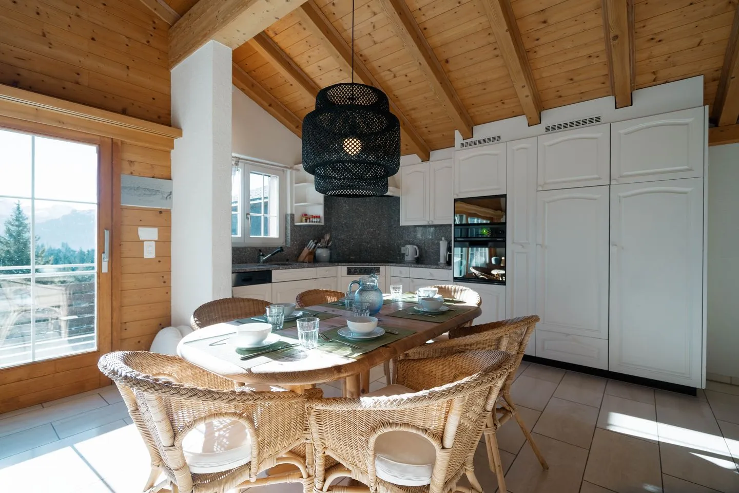 Apartment zum Leist Arvenbüel - Küche / Küchenzeile