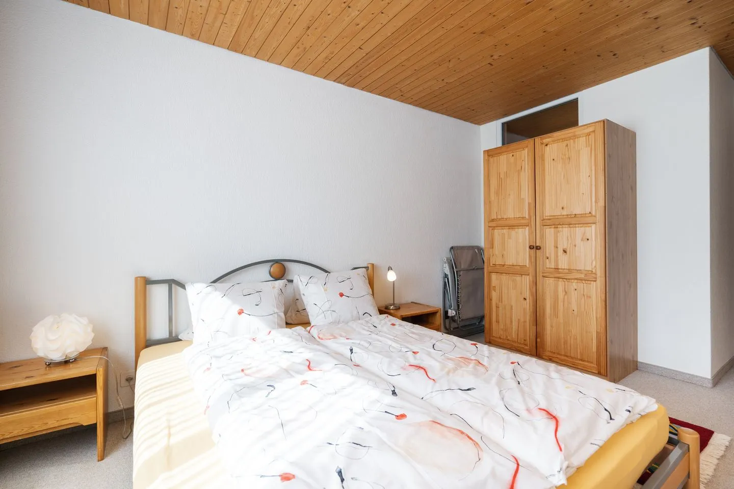 Apartment Bischofberger D20 Arvenbüel - Bedroom with double bed