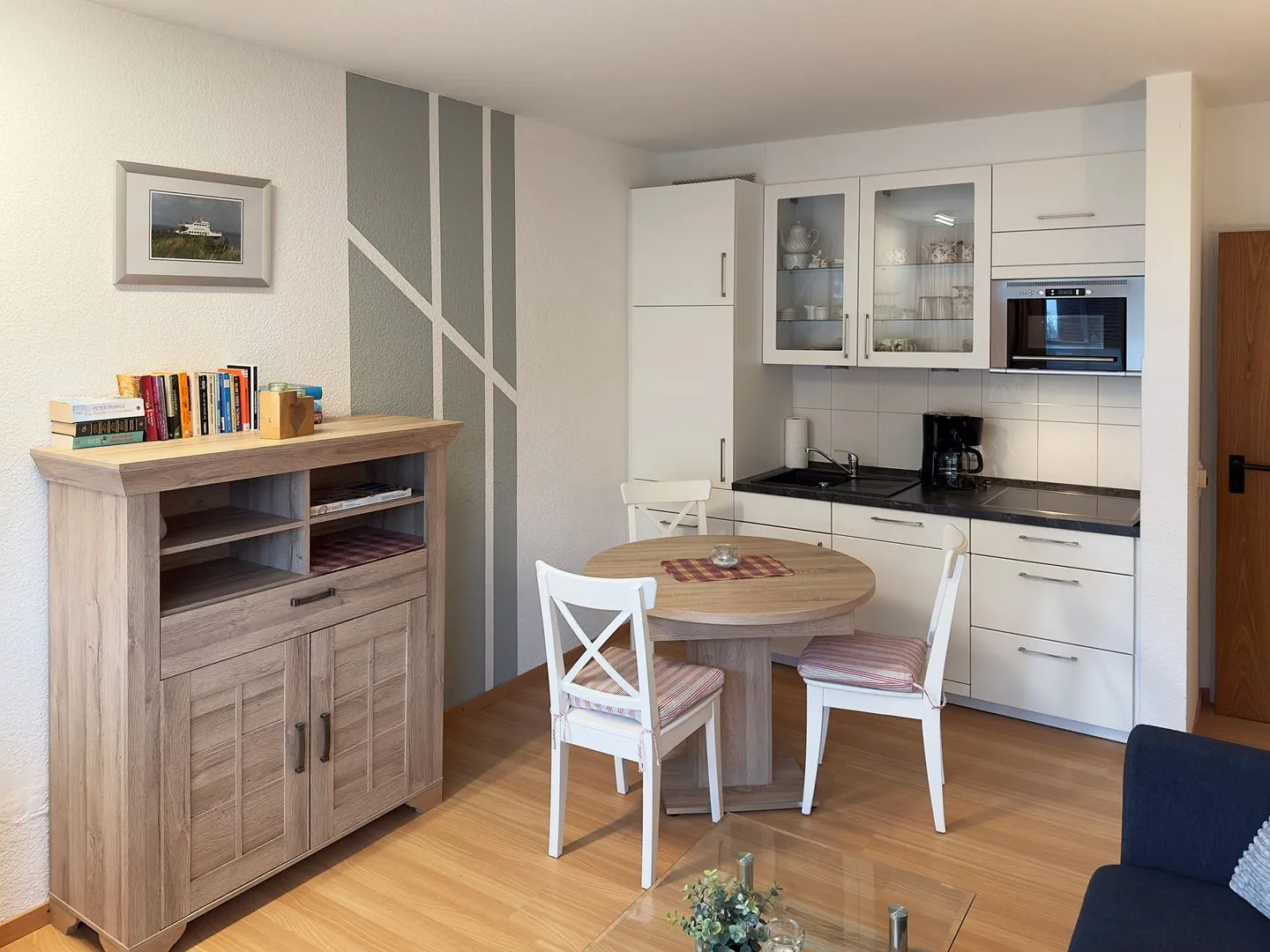 Haus *Südspitze 18* Ferienwohnung "Südspitze 18/3" Wittdün auf Amrum - Offene Küche der Ferienwohnung Südspitze 18/3 in Wittdün auf Amrum