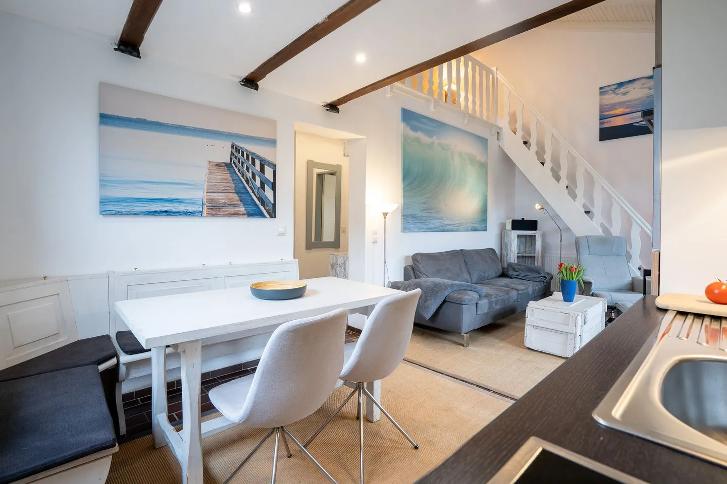 (AMW8d) Ferienhaus Moin Niendorf - Küche / Küchenzeile