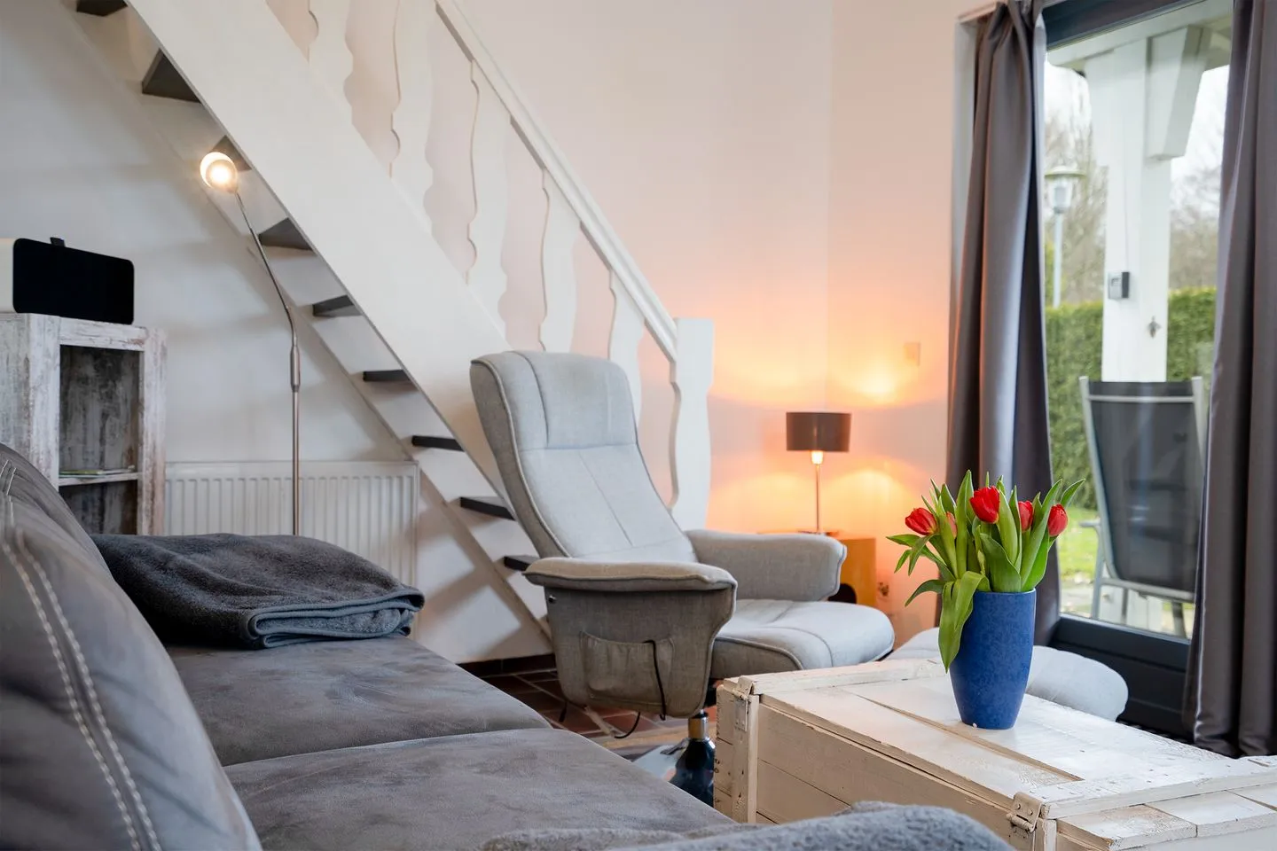 (AMW8d) Ferienhaus Moin Niendorf - Wohnzimmer