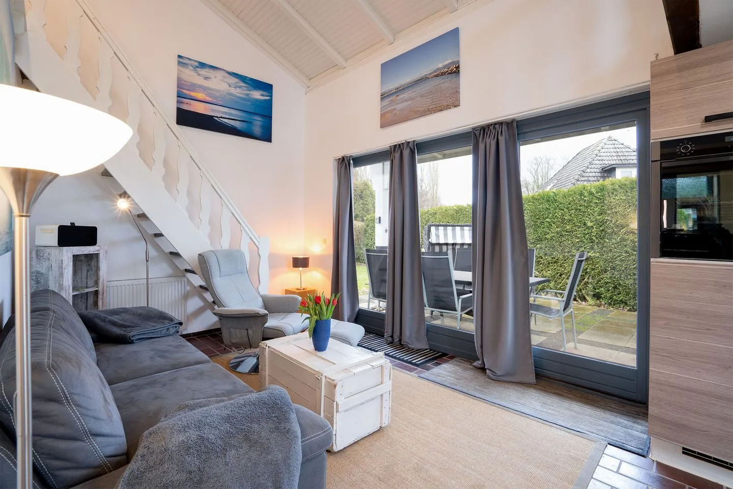 (AMW8d) Ferienhaus Moin Niendorf - Wohnzimmer