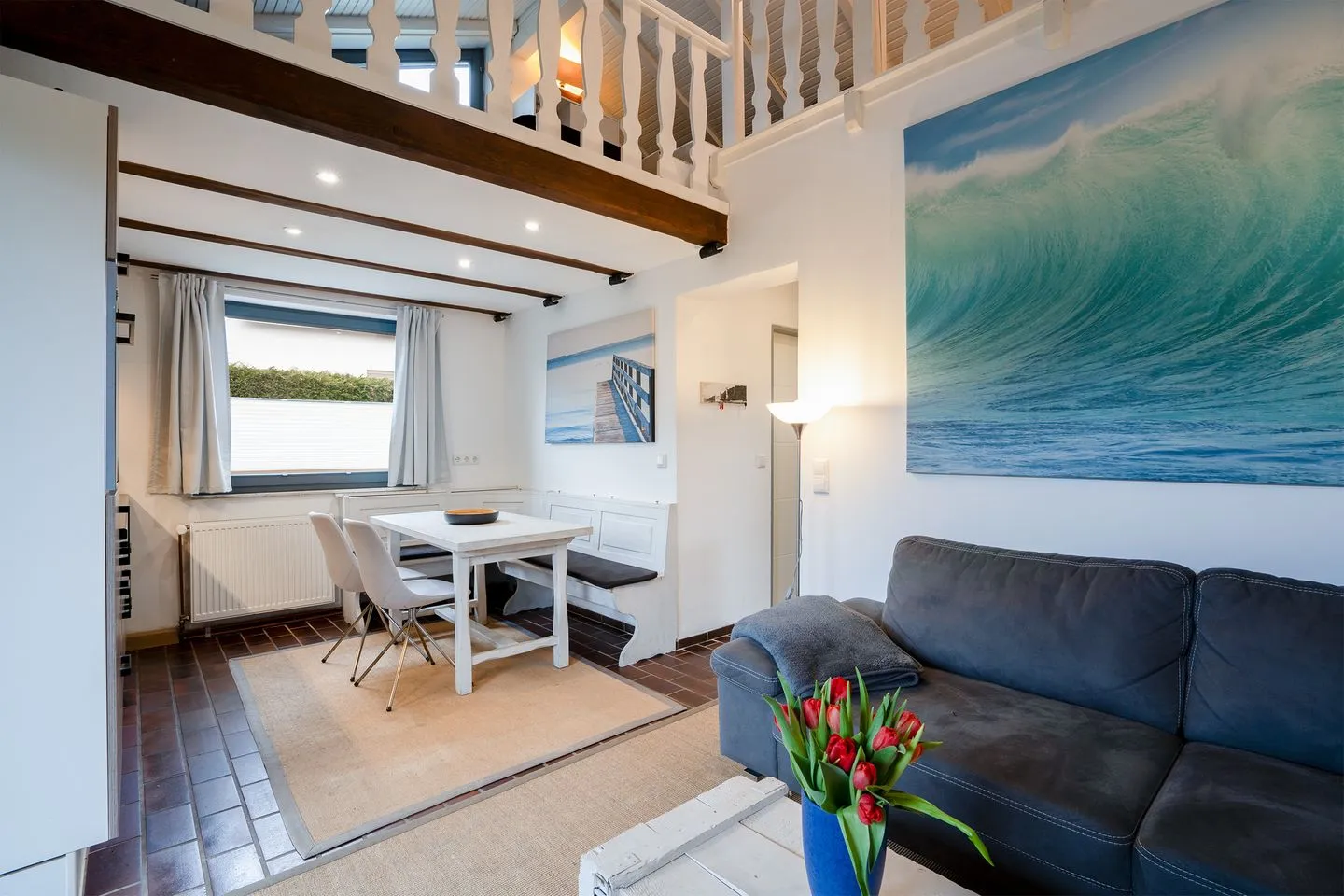 (AMW8d) Ferienhaus Moin Niendorf - Wohnzimmer