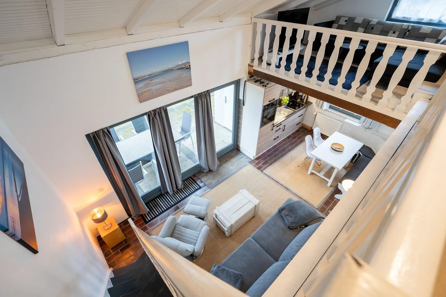 (AMW8d) Ferienhaus Moin Niendorf - Wohnzimmer