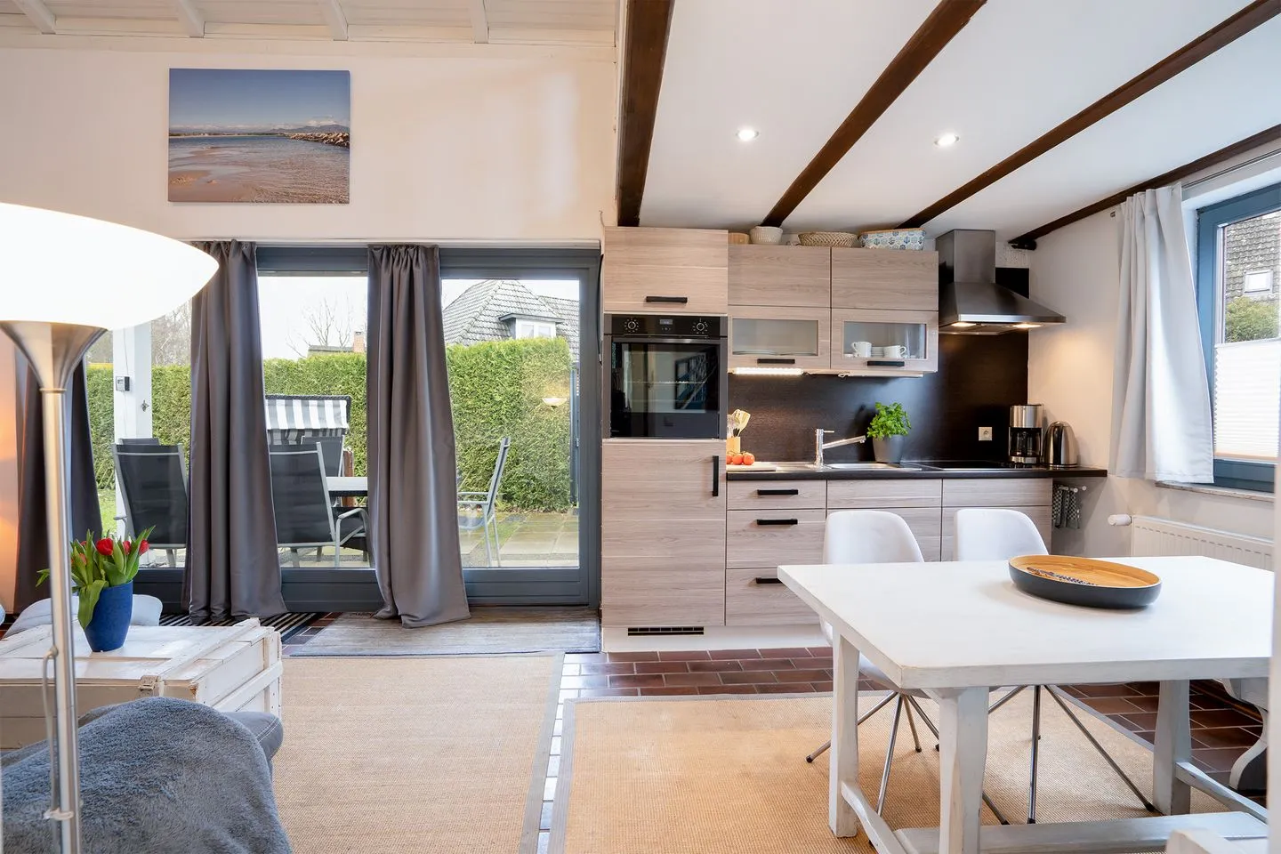 (AMW8d) Ferienhaus Moin Niendorf - Wohnzimmer
