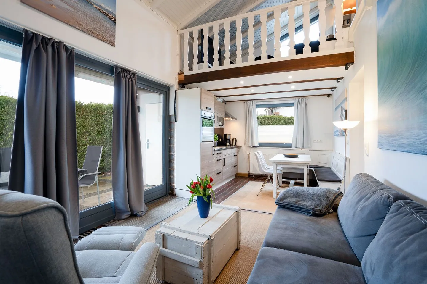 (AMW8d) Ferienhaus Moin Niendorf - Wohnzimmer
