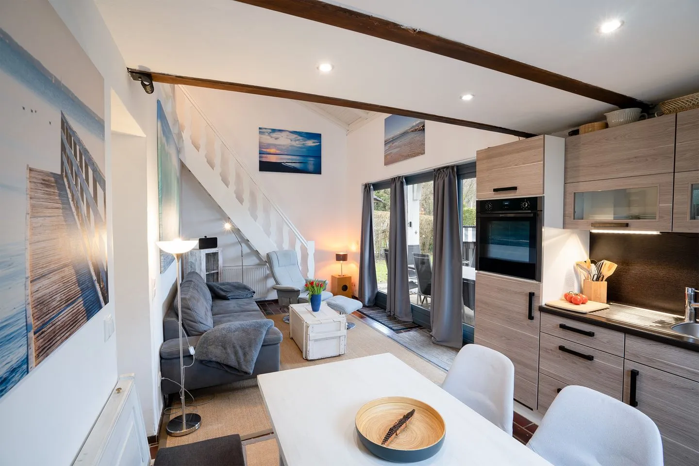 (AMW8d) Ferienhaus Moin Niendorf - Küche / Küchenzeile