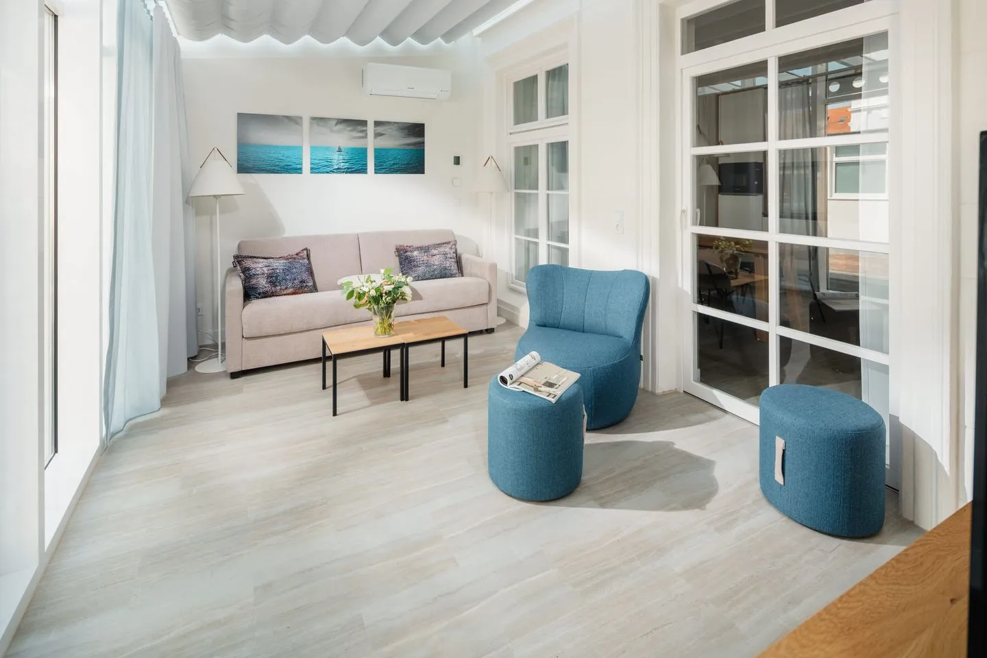 Nordstrandperle Ap. H4 Norderney Nordsee - Wohnzimmer