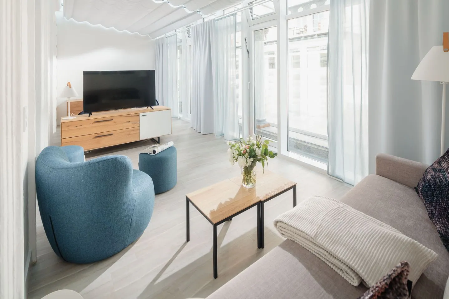 Nordstrandperle Ap. H4 Norderney Nordsee - Wohnzimmer