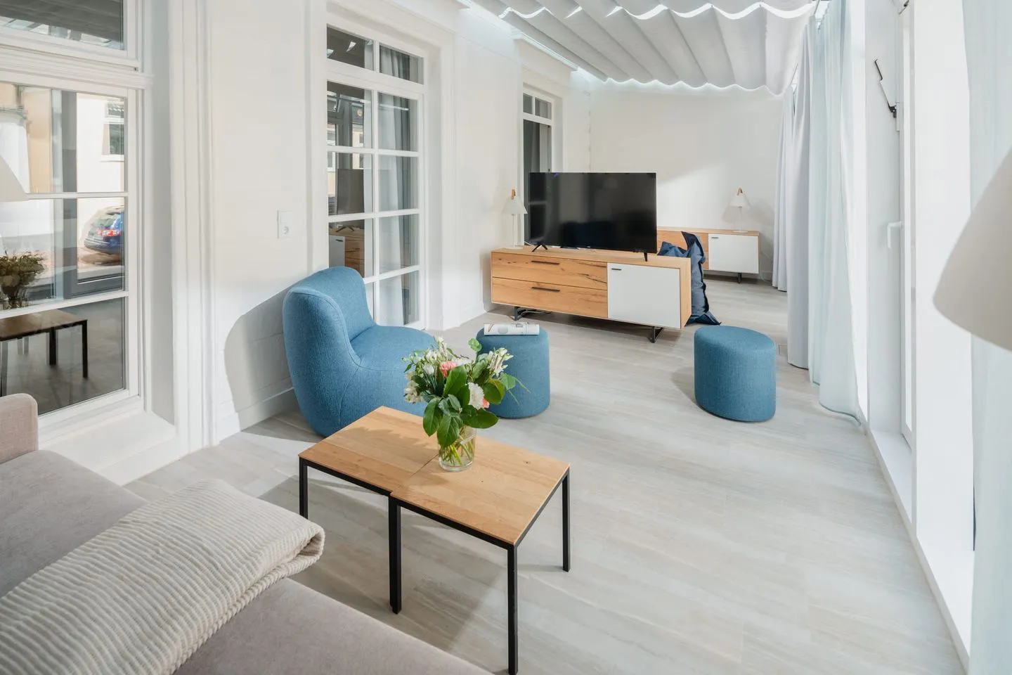 Nordstrandperle Ap. H4 Norderney Nordsee - Wohnzimmer